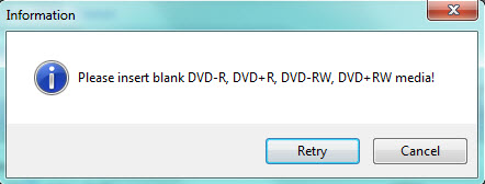 insert blank dvd disc